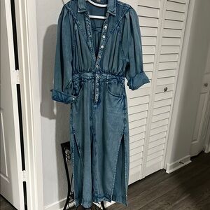 Free People Denim Blue Dress